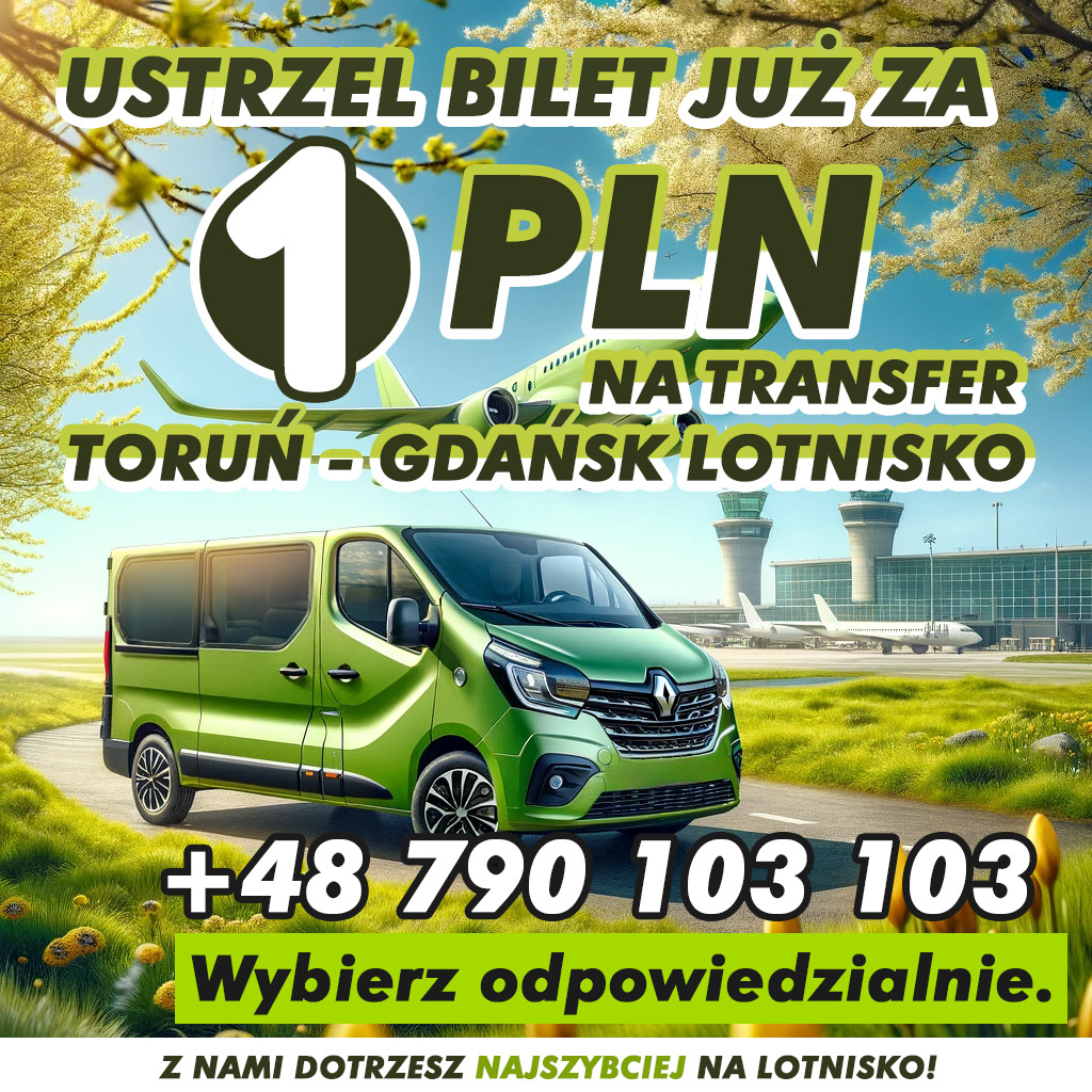 promocje transfery toruń gdańsk od 1 zł